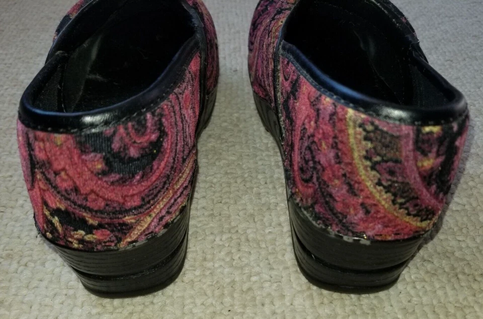 Zapatos de mujer-BJORDNDAL-tapiz rosa paisley "Ally" zuecos-8,5-9 Foto 4 de 4