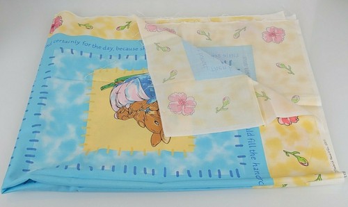 Vintage Peter Rabbit Fabric Panel Mom Momma Bunny for Baby Crib Blanket/Quilt - Picture 7 of 7