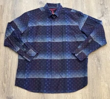 Luchiano Visconti Signature Series Designer Shirt Men's XXL Polka Dots