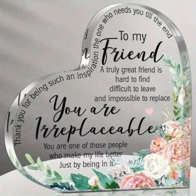 Sister Best Friend Acrylic Plaque For Women Coworker Unbiological Sister Gift UK