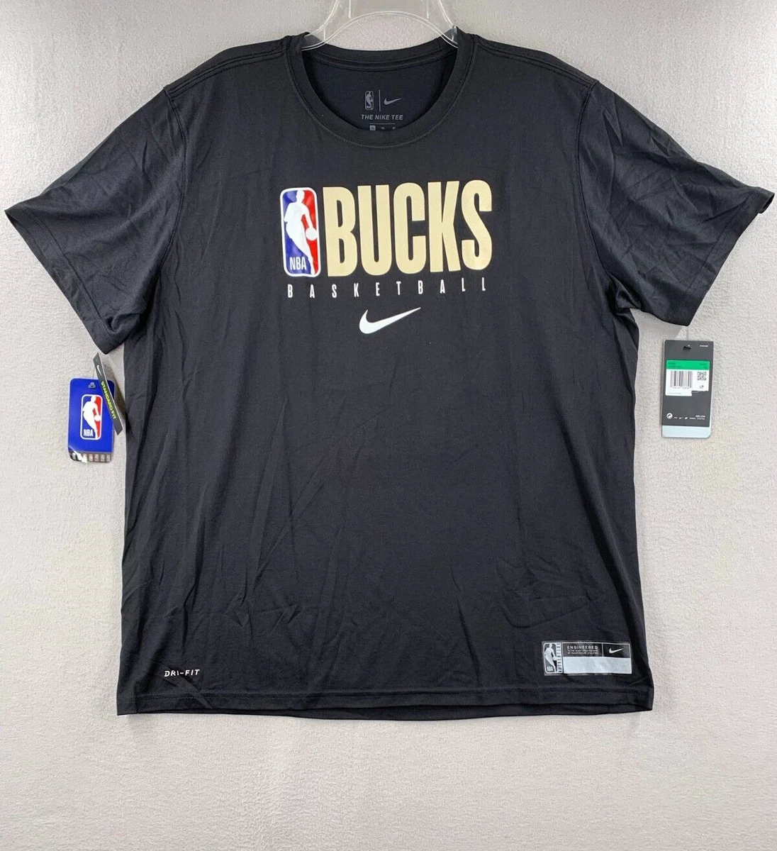 Milwaukee Bucks Nike Practice Legend Performance T Shirt Men s XL