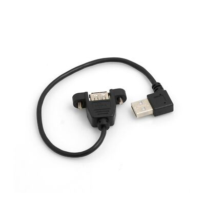 Winkel links gewinkelt USB A male auf  female Panel Mount Stecker USB Kabel 