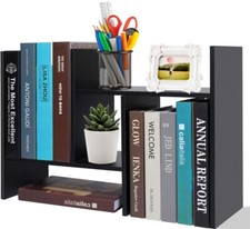 Organizer da Scrivania Ufficio Portaoggetti Regolabile Legno Scrivania Organizer