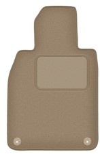 Fahrermatte Fußmatten Automatten Velours Beige für Porsche Boxster 718 2016-