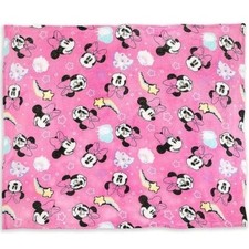 Disney Store Minnie Mouse Sparkle Threads Throw Blanket, 50" x 60"