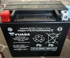 YUASA Powersports AGM Battery YTX14H READ DESCRIPTION RRP £79.99