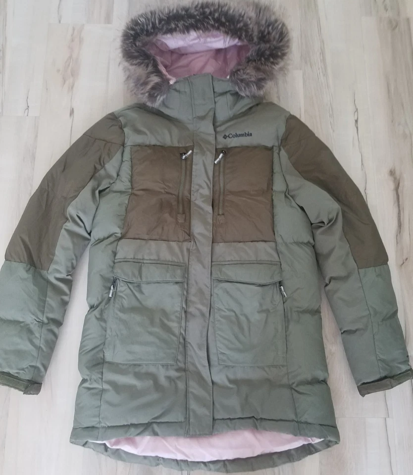 Columbia Marquam Peak Fusion III Parka con Capucha Omni Chaqueta de Invierno Verde Calor Talla L Foto 2 de 4