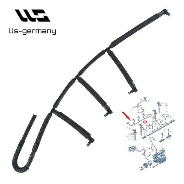 Kraftstoffleitung FüR Audi A1 (8X1,8XK) Sportback (8XA,8XF) 1.6 Tdi 03L130235AF-image