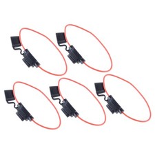 5x 12V 30A Auto Car Truck In-Line Flat Mini Blade Fuse Holder Socket New