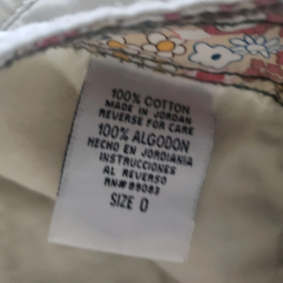 Y2K LEI Junior Mico Mini Caqui Botín Pantalones Cortos Talla 0 Preppy Ropa de Calle Verano Foto 4 de 4