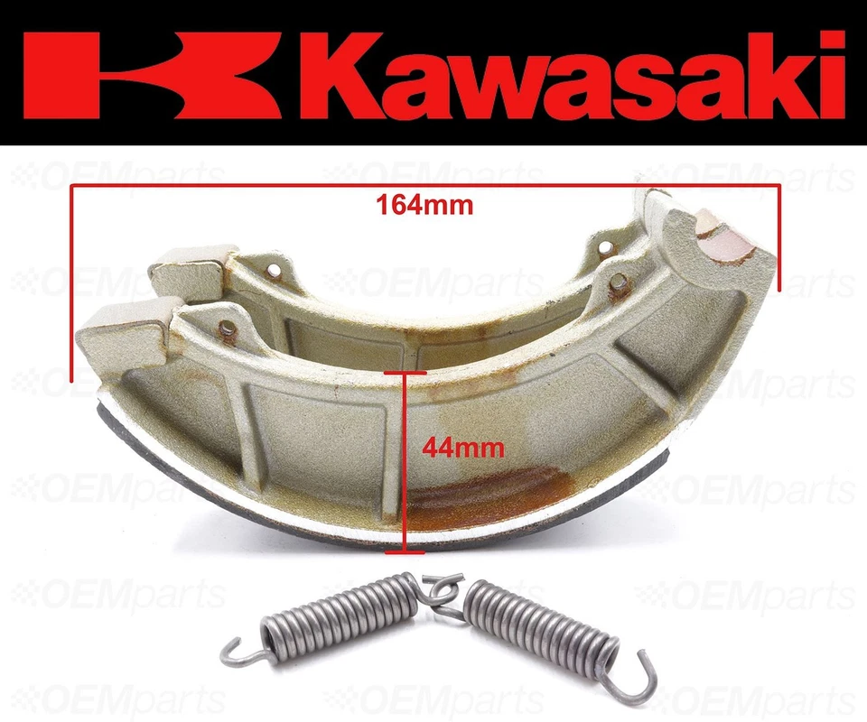 Set of (2) Kawasaki FRONT Brake Shoes and Springs #41048-019 (See Fitment Chart) - Image 4 of 4