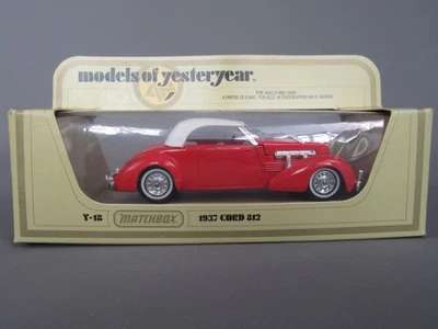 D33 Matchbox Models of Yesteryear Y-18 Cord 812 Supercharged 1937 en Boite 1:35 - Photo 1/4