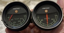 2-vintage Stewart Warner Temperature Amperage Gauges Free Super-fast Shipping 2-vintage Stewart Warner Temperature Amperage Gauges Free Super-fast Shipping
