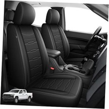 Seat Covers Fit for Chevy Chevrolet Colorado/GMC 2015-2022 / 5 Seats Blackline