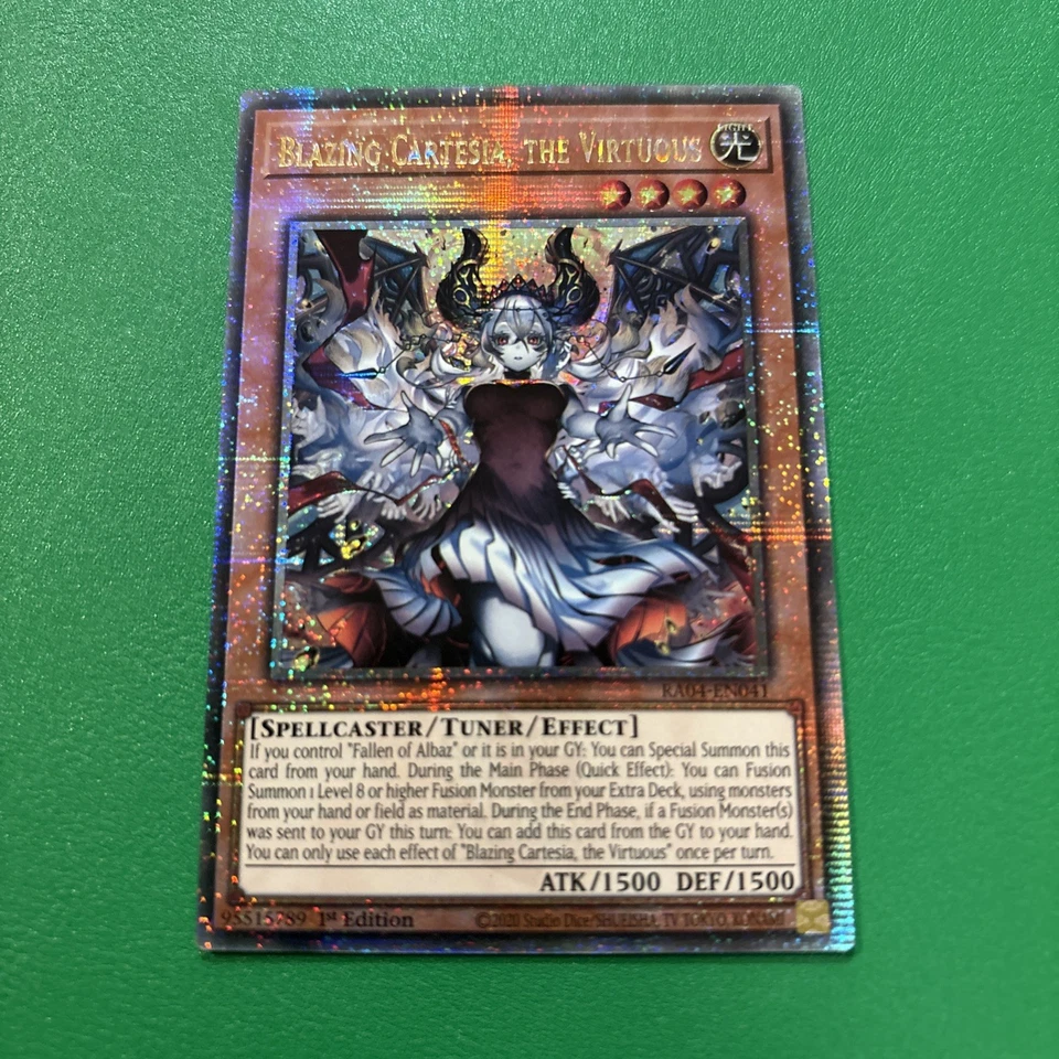 Yugioh! Blazing Cartesia, the Virtuous (New Art) - RA04-EN041 - Quarter Century  - Image 3 of 4