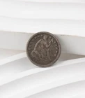 1853 Seated Liberty Half Dime Silver With Arrows - VG/F Details - 1343B