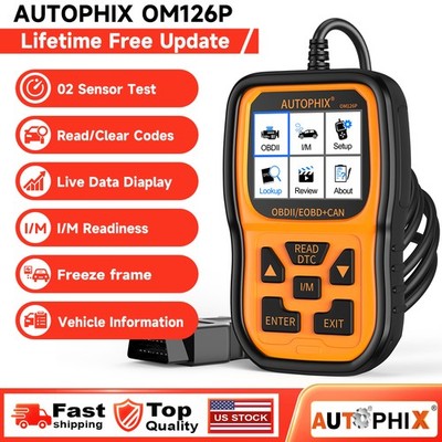 AUTOPHIX OM126P OBD2 Scanner Vehicle Check Engine Code Reader Diagnostic Tool