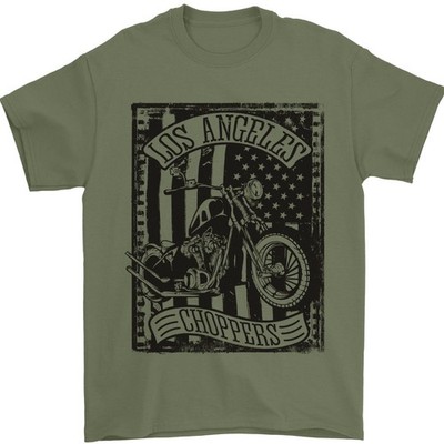 LA Choppers Motorrad Motorradfahrer Herren T-Shirt 100% Baumwolle