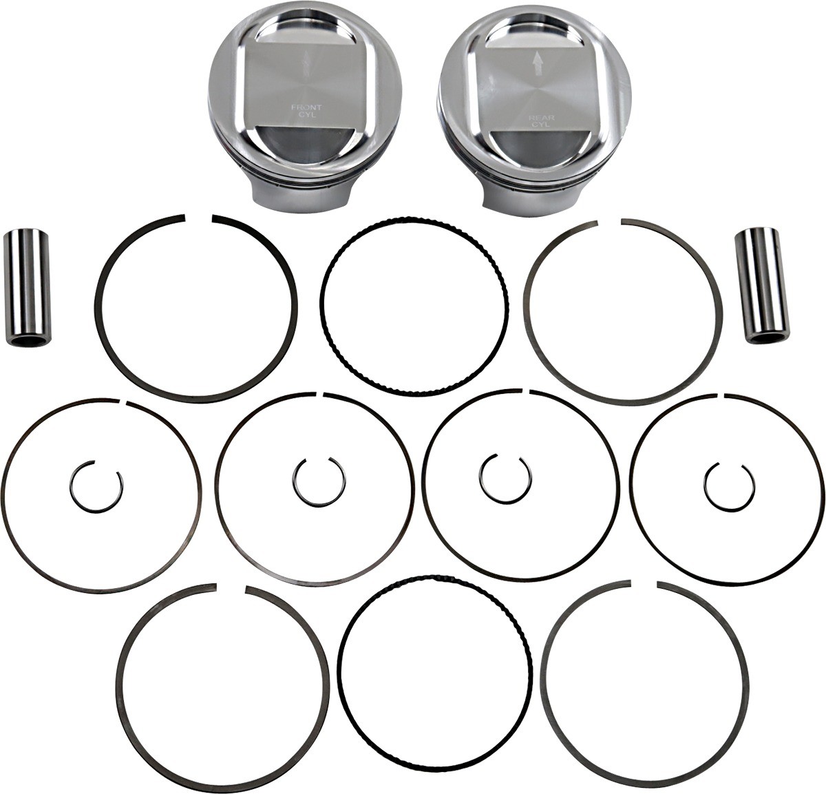 JE Pistons Piston Kit 10.5:1 3.937in Bore For Harley Twin Cam 98 324722