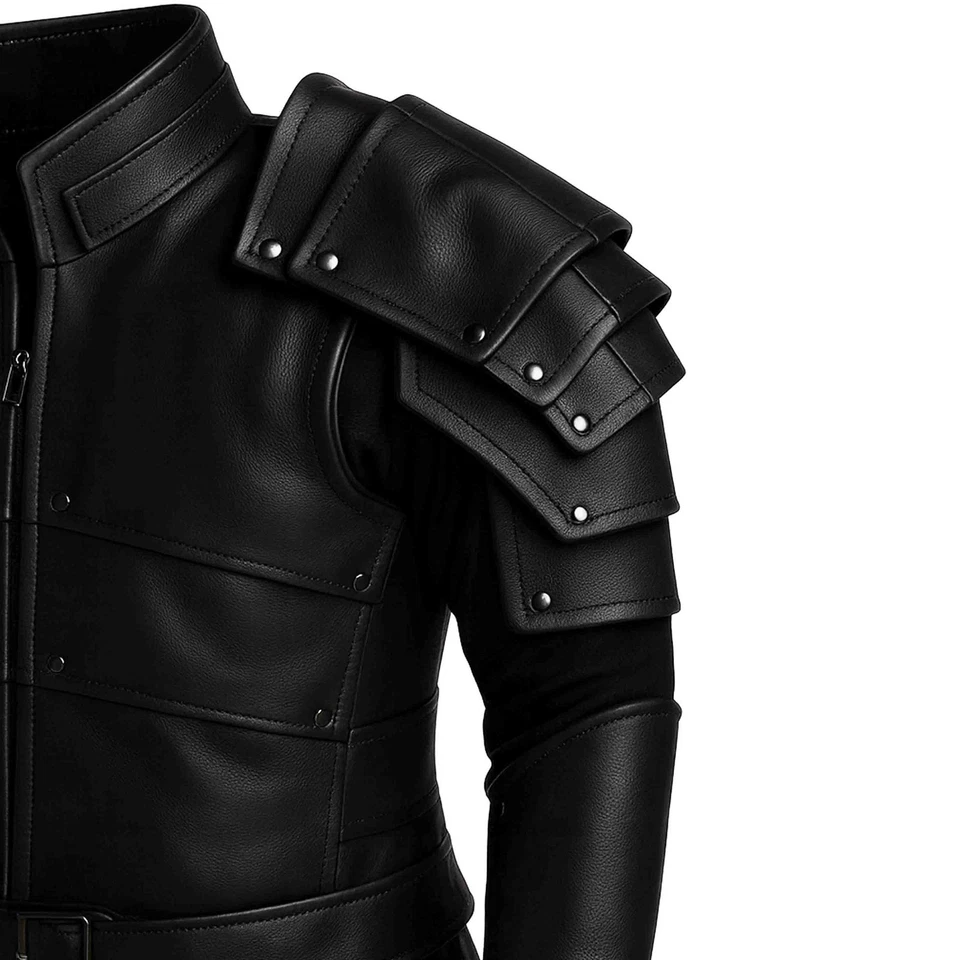 Men Medieval Leather Armor Suit -  Leather Knight Viking Armor LARP Cosplay - Image 4 of 4