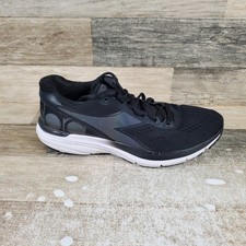 Diadora Mythos Blushield Hip 5 Womens Shoes Sz 9 Running Athletic Black Sneakers