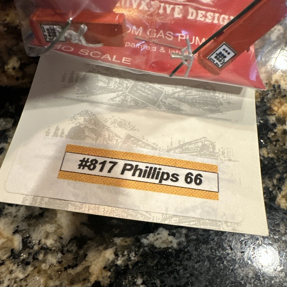 JL Innovative Design HO Details #817 Phillips 66 Gas Pumps (1 Pair) 1:87 NIP! - Image 2 of 4