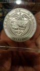 1 Oz. Medalion In A Plastic Epoxy Paperwight