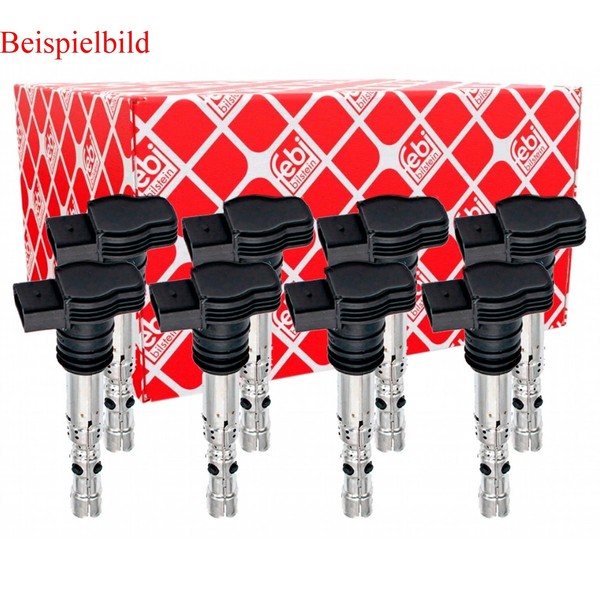 8X Febi Bilstein ZüNdspulen FüR Audi A6 Avant 4B C5 S6 Quattro 4.2 A8 4D2 4D8-image
