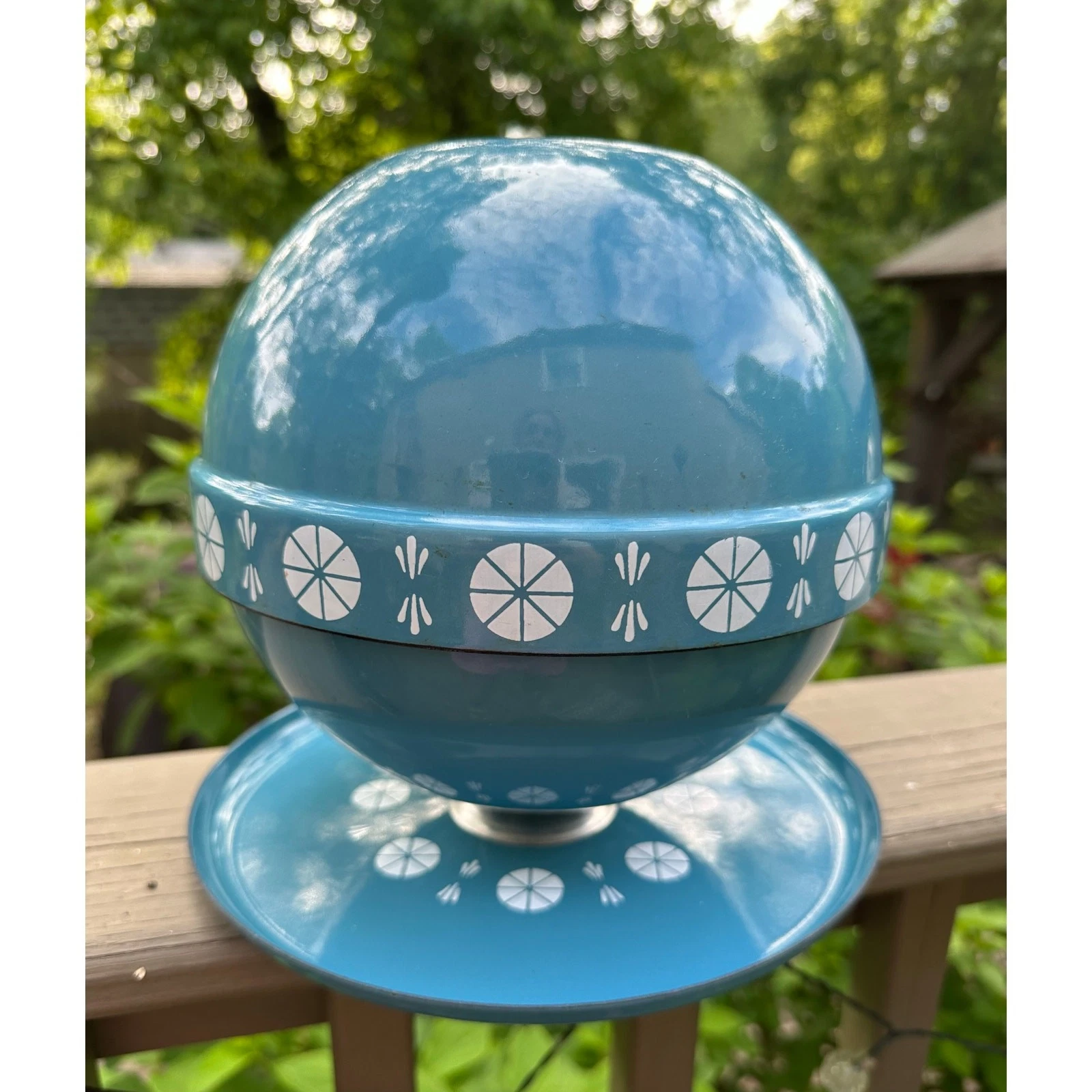 CathrineHolm Blue Enamel Viking Fondue Pot Set 3 NO STAND Mcm mid century
Opens in a new window or t