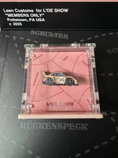 Leen Customs 2025 LoE Show Pink Pig Mystery pin Porsche 911 RS Evo Rennsport Pin