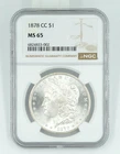 1878-CC NGC MS65 Morgan Silver Dollar Blast White