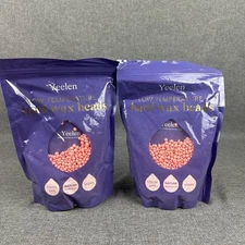 2 Pack Yeelen Hard Wax Beads For Course Hair Salon Quality