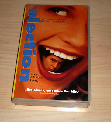 VHS - Election - Matthew Broderick - Reese Whiterspoon - Komödie - Videokassette