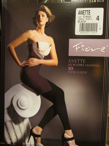FIORE ANETTE LEGGINGS COLOR ES NEGRO 3 TALLAS 120 DENIER FINAS MEDIAS EUROPEAS - Imagen 7 de 7