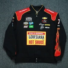 JH Design Jacket Mens Extra Large Black Nascar Ryan Preece Louisiana Hot Sauce