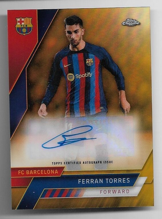 Topps Chrome TORRES フェラン トーレス 直筆サイン 50シリ 2022-23 Topps Chrome Barcelona Autograph Auto Card : Ferran