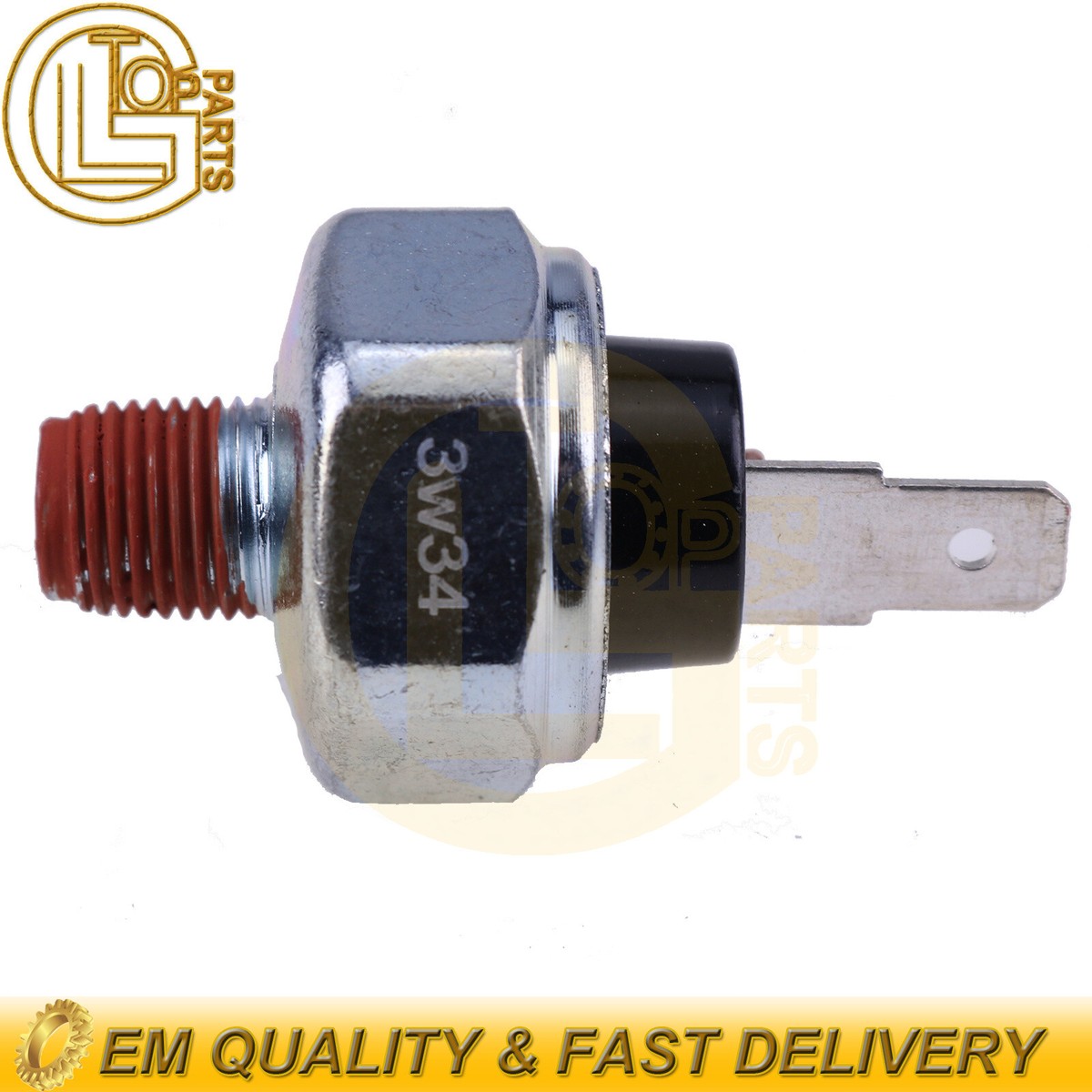 Holdia Pressure Switch AT321216 - 50 PSI Replacement For John Deere Skid Steer Loader Models 4475, 5575, 6675, 7775, 8875