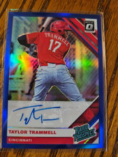 Taylor Trammell Prospect Auto -2019 Optic Blue Prizm #/75 RPS-TT Signature