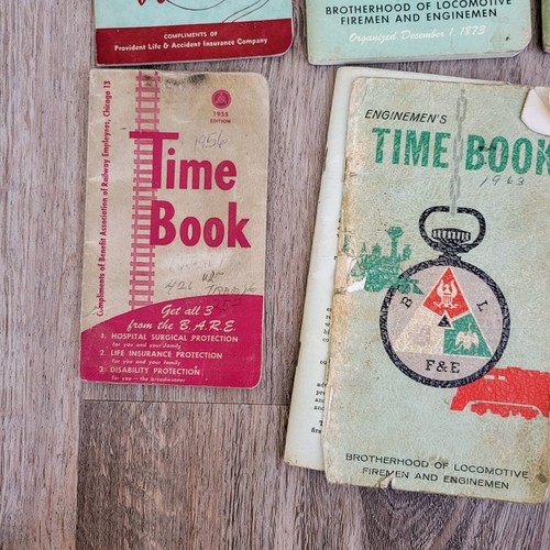 Brotherhood Of Locomotive Engineers Time Book Lot - !950s- 1960s + Check Stubs - Bild 5 von 8