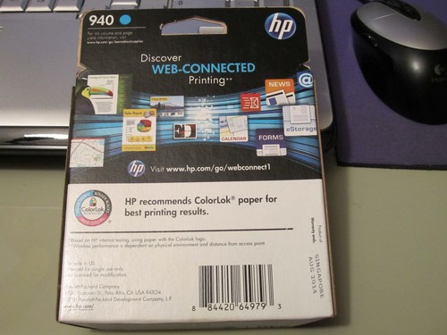 HP OFFICEJET 940 - OEM - NEW IN BOX - CYAN - C4903AN - Picture 2 of 2
