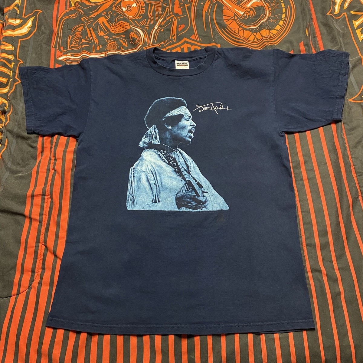 Vintage Jimi Hendrix BLUES Album T-shirt 90s Tultex Size XL SUPER