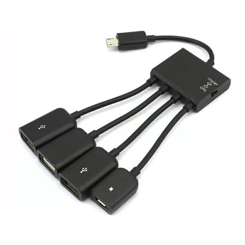 Micro USB OTG Hub with Power Charging & Host Adapter