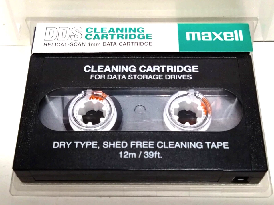 MAXELL Helical Scan - 4 mm Reinigungsband für DDS/DAT-Laufwerke -- NEU & Sealed - Bild 4 von 4