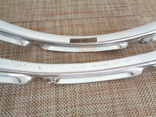 1990s VINTAGE REMO MASTER TOUCH USA 2 14" SNARE DRUM RIMS PAIR 8 HOLE USA MADE - Picture 6 of 16