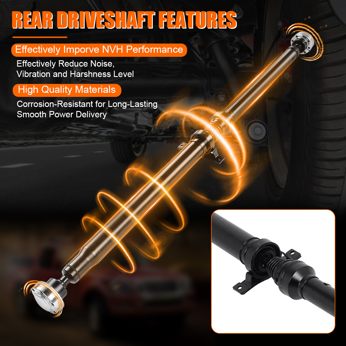Rear Driveshaft Prop Shaft Assembly for Dodge Challenger 2015-2019 3.6L RWD#Auto