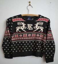 Vintage Polo Ralph Lauren Christmas Reindeer Sweater Cotton Size 6 Nordic EUC