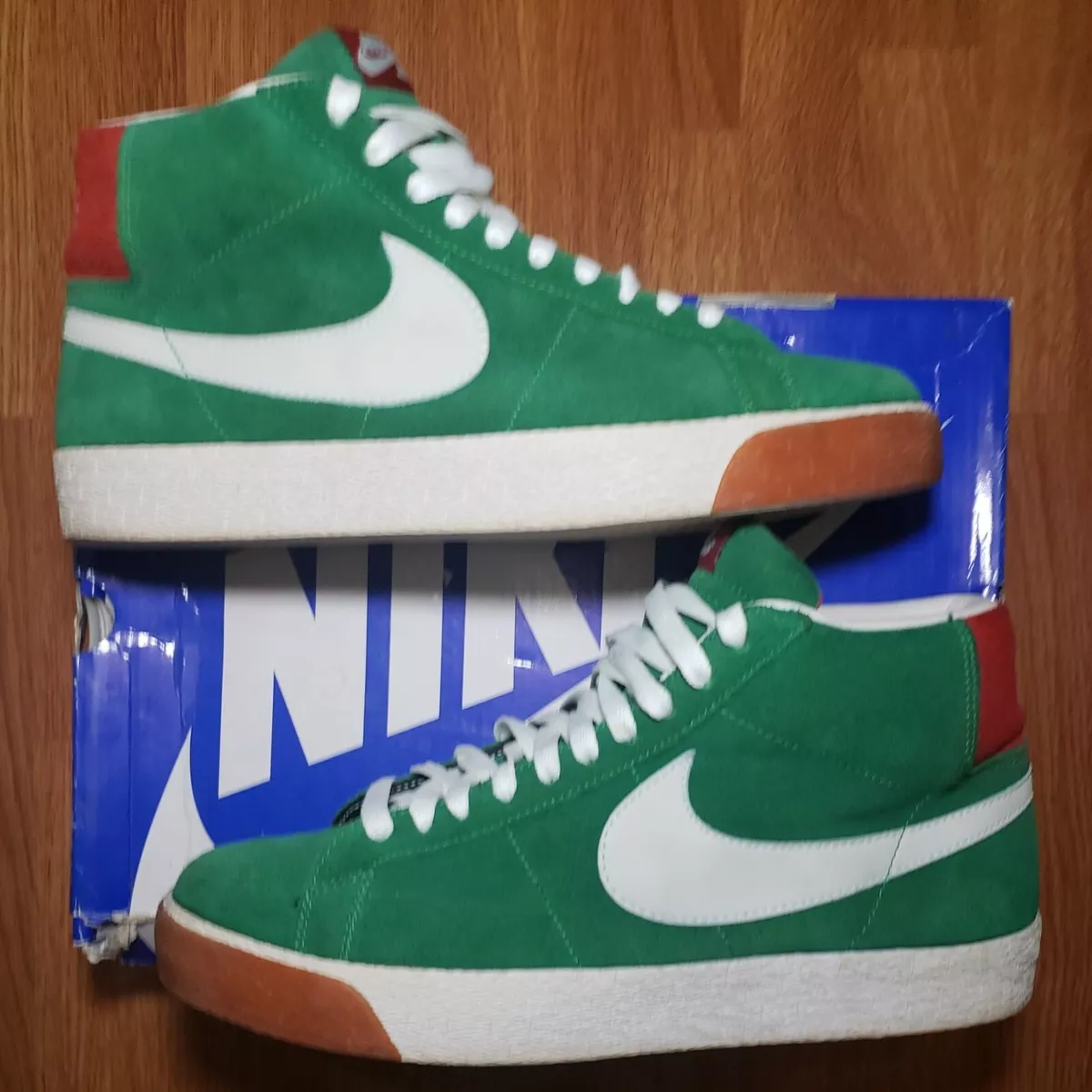 Zuinig Antipoison moord Nike SB Blazer Mid Pine Green/Red/White &#034;Lebanon&#034; Size 9.5  310801-311 | eBay