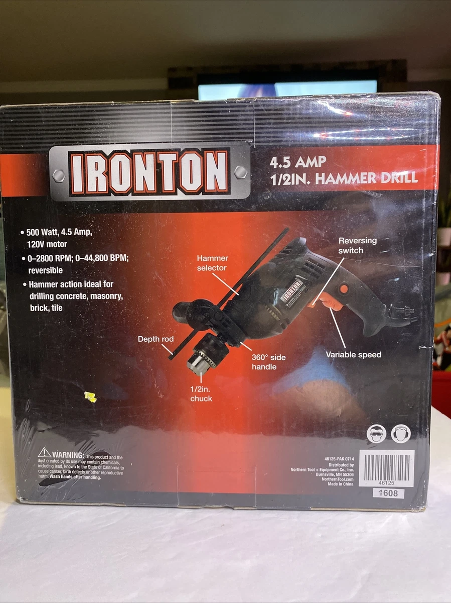 Ironton cheap hammer drill
