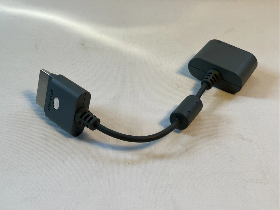 Microsoft XBOX 360 Video Game Audio Adapter OEM X808221-001 - Image 2 of 4