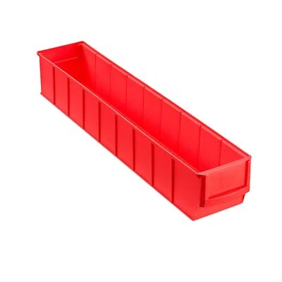 MÜLLER & SOHN Vorteilspack Industrieboxen Kisten Schütte Kasten schmal 500x91x81mm rot, blau